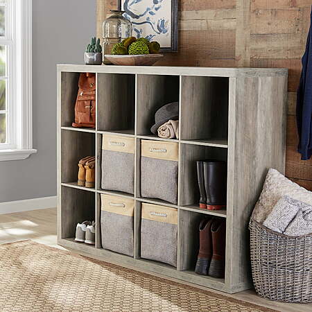 Better Homes & Gardens 12-Cube Storage Organizer: Rustic Gray $59 or White $69 + Free Shipping