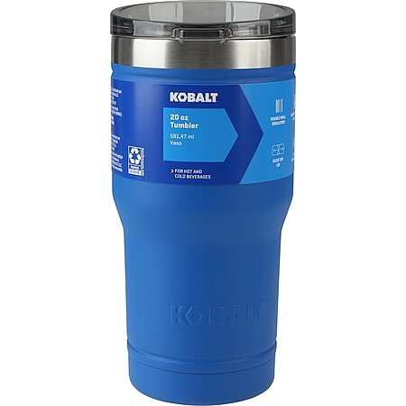 Kobalt Stainless Steel Insulated Tumbler: 20-Oz $6.48 or 30-Oz $7.48 (Various Colors) & More + Free In-Store Pickup at Lowe's