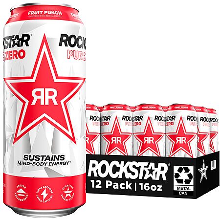 Rockstar Energy Drink 12-Pack for $14.08