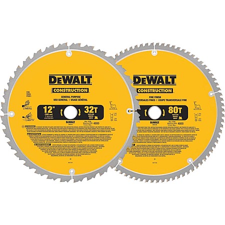 49% Off DEWALT Miter Saw Blade Combo!
