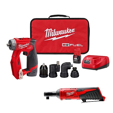 Milwaukee M12 Drill & Ratchet Set for $169!