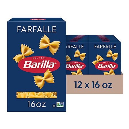 Barilla Farfalle Pasta, 16oz Pack Of 2, Vegan, Vegetarian
