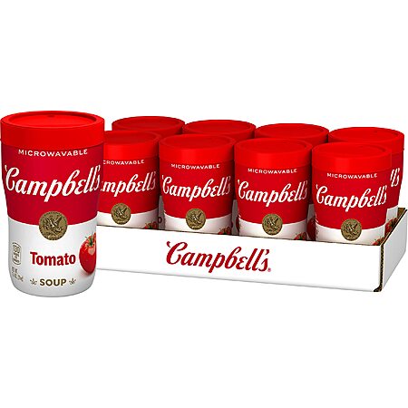 8-Pack 11.1-Oz Campbell's Microwavable Sipping Soup (Classic Tomato) $5.45 w/ Subscribe & Save