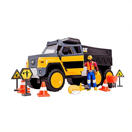 18-piece-cat-construction-workforce-hauler-action-toy-set-w-truck