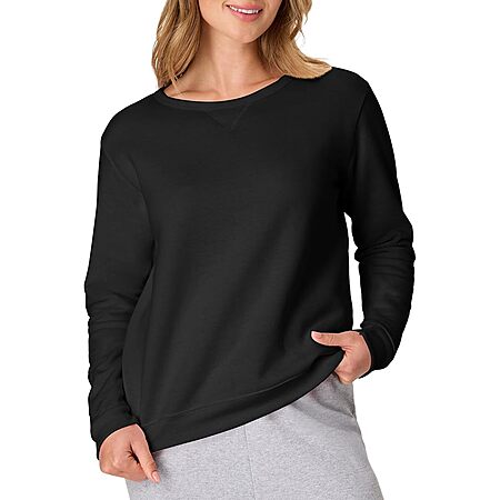 Hanes Women's EcoSmart Fleece Crewneck Sweatshirt (Various Colors) $4.90 