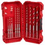 10-Piece Milwaukee SHOCKWAVE Carbide Hammer Drill Bit Set $18 + Free Shipping