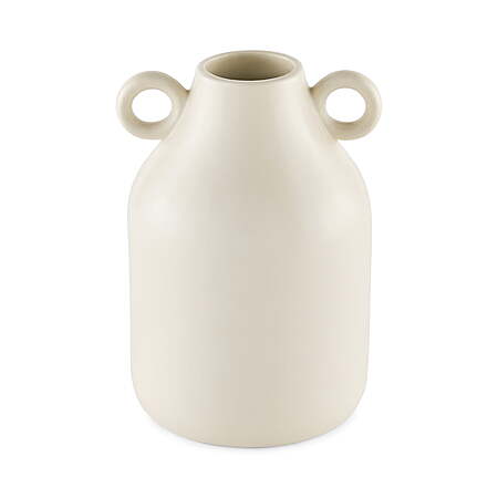 Mainstays by Becky G. & Alejandra 8" Ivory Ceramic Vase with Handles $4.63 + Free S&H w/ Walmart+ or on $35+