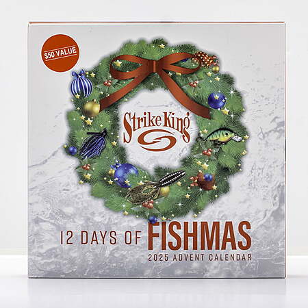 Strike King 12 Days of Fishmas Fishing Lure Advent Calendar (Version 2) $5