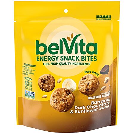 5-Oz belVita Energy Snack Bites (Banana, Dark Chocolate and Sunflower Seed or Blueberry) $2.78 w/ S&S + Free Shipping w/ Prime or on $35+ (0 replies)