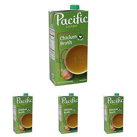 4-Pack 32-Oz Pacific Foods Free Range Chicken Broth $6.89 + Free Shipping w/ Prime or on $35+ (1 replies)
