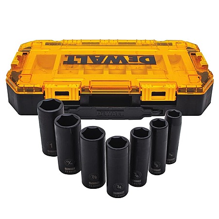 7-Piece 1/2" DeWalt SAE 6 Point Deep Impact Socket Set $29.99 + Free Shipping (0 replies)