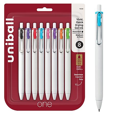 Uni-ball 207 Retractable Gel Pens – Choose Tip Size (0.38mm–1.0mm) & Ink Color