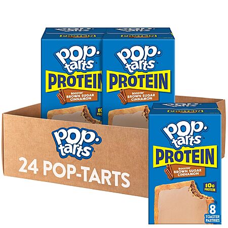 24-Count Pop-Tarts Protein Brown Sugar Cinnamon Toaster Pastries $7.83 w/ S&S + Free Shipping w/ Prime or on $35+ (4 replies)