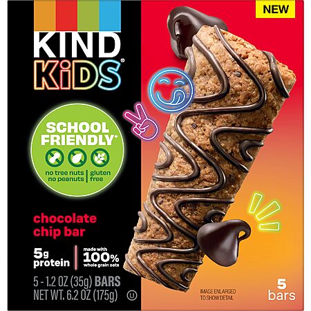 5-Count 1.2-Ounce KIND Kids Chocolate Chip Granola Bars $2.25 w/ S&S + Free Shipping w/ Prime or on $35+