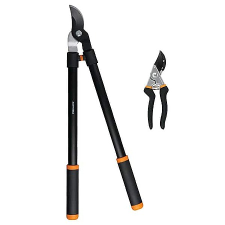 2-Pc Fiskars Lopper & Hand Pruner Garden Tool Set