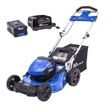 Kobalt 80V MAX 21" Brushless Push Lawn Mower w/ 5 Ah Battery & Charger