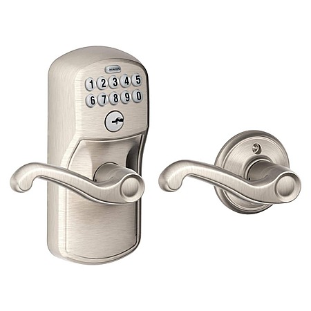 Schlage Plymouth Keypad Entry w/ Auto-Lock (Satin Nickel)
