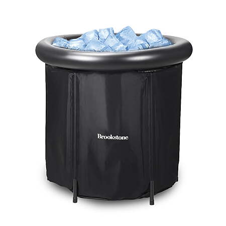 Brookstone Portable Ice Bath Cold Plunge Water Therapy Tub w/ Plastic Cover $11 + Free Shipping w/ Walmart+ or on $35+