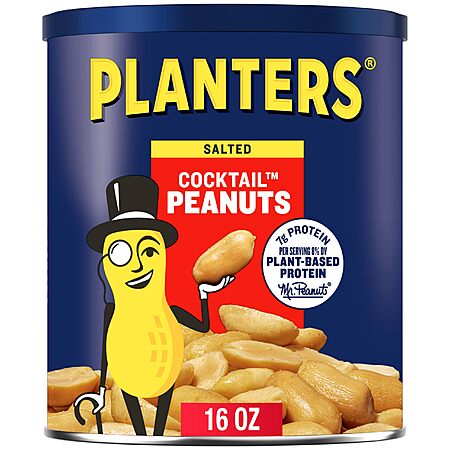 16-Oz PLANTERS Salted Cocktail Peanuts $2.35 w/ S&S
