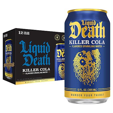 Select Accts: 12-Pk 12-Oz Liquid Death Soda-Flavored Sparkling Water (Various) $7.15 w/ S&S