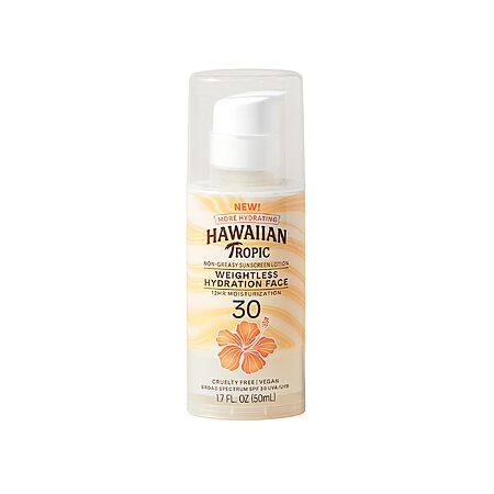 1.7-oz Hawaiian Tropic Weightless Hydration Face Sunscreen SPF 30 $4.30 w/ S&S