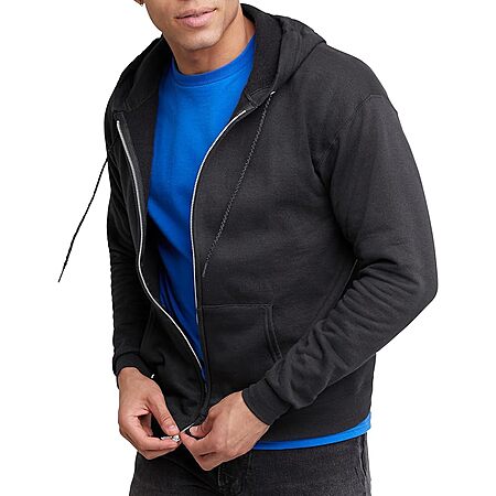 Hanes Ecosmart Men's Full-Zip Fleece Hoodie (Various Colors/Sizes) $12.50 + Free Shipping w/ Prime or on $35+