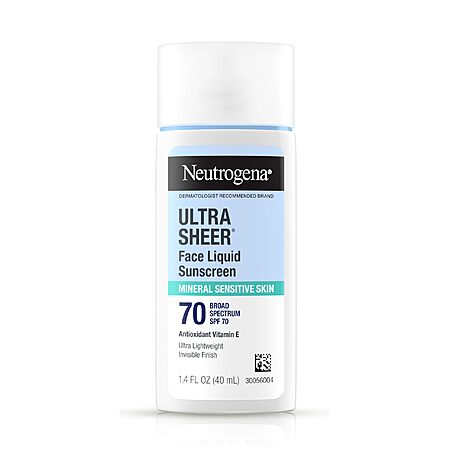 1.4-Ounce Neutrogena Ultra Sheer Liquid Mineral Sunscreen SPF 70 $8.78 w/ S&S + Free Shipping w/ Prime or on $35+