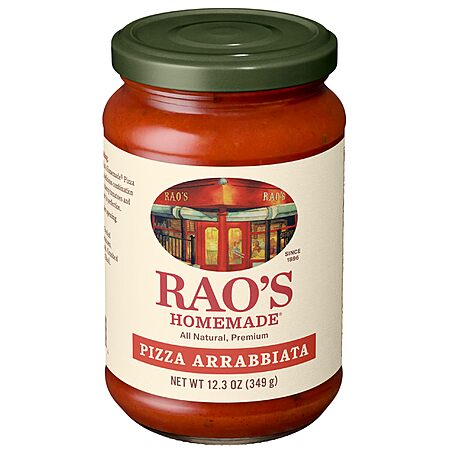 12.3-Ounce Rao's Homemade Pizza Sauce (Arrabbiata, Margherita or Classic): 2 for $4.98 + Free Shipping w/ Prime or on $35+