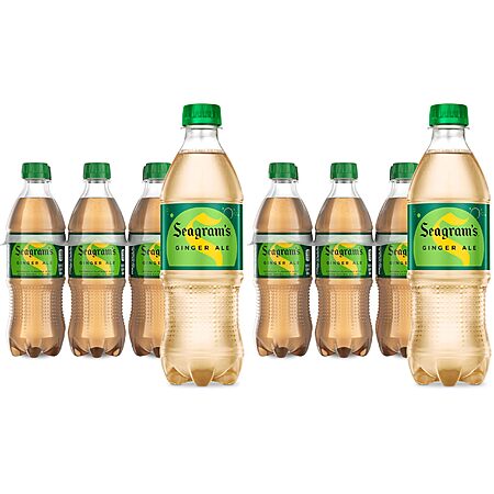 12-Pk 16.9-Oz Seagram's Ginger Ale Soda $6.25 w/ S&S