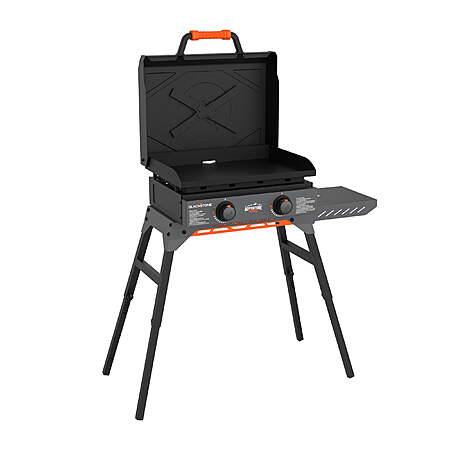 Blackstone Adventure Ready 22" 2-Burner Propane Flat Top Griddle w/ Hood & Stand (Gray) $187.00 + Free Shipping