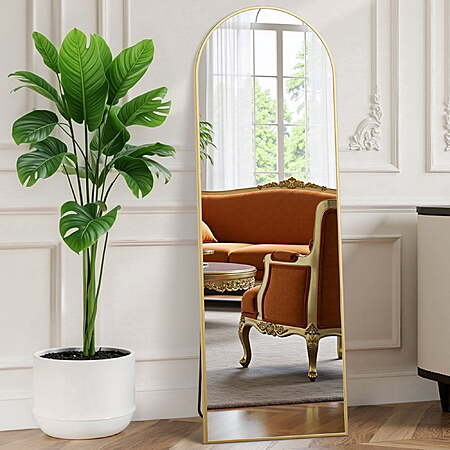 EDX 56"x15" Arched Full Length Mirror (Gold) $25.99 + Free Shipping w/ Walmart+ or on $35+