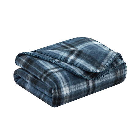 Mainstays 50" x 60" Cozy Fleece Throw Blanket (3 Colors) 4.22 + Free