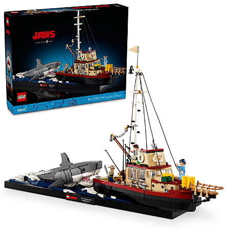 1497-Piece LEGO Ideas Jaws Orca Boat Diorama Building Set w/ Chief ...
