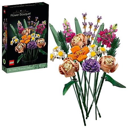 756-Piece LEGO Icons Flower Bouquet Botanical Collection Building Set ...