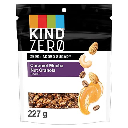 8-Ounce KIND Zero Added Sugar Granola (Caramel Mocha Nut) $3.09 w/ S&S + Free Shipping w/ Prime or on $35+