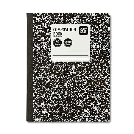 80-Sheet Pen+Gear College Ruled Composition Book: 6-Pk $2.30, 1-Pk $0.40 + Free Pickup