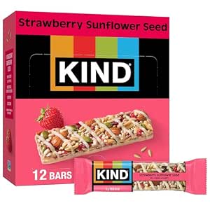 12-Ct 1.4-Oz KIND Strawberry Sunflower Seed Snack Bars $6.75 w/ S&S