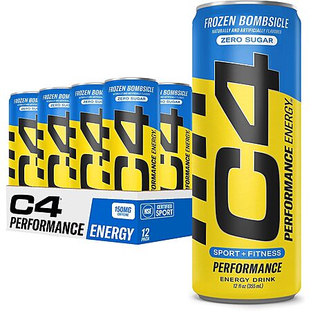 Select Accounts: 12-Pk 12-Oz C4 Performance Energy Drink (Frozen Bombsicle) $10.50 w/ S&S