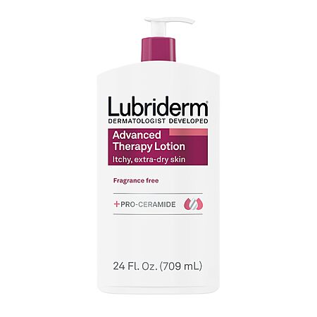 Select Accts: 24-Oz.Lubriderm Advanced Therapy Fragrance-Free Hand & Body Lotion $3.15 w/ S&S