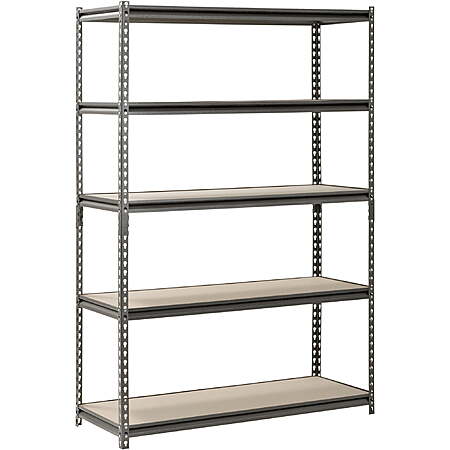 Muscle Rack 48"W x 18"D x 72"H 5-Shelf Steel Freestanding Shelving Unit $46.25 + Free S&H