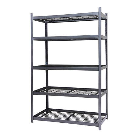 5-Shelf RUGGED RACK 48"W x 24"D x 72"H Boltless Wire Decking Rack $52 + Free S&H