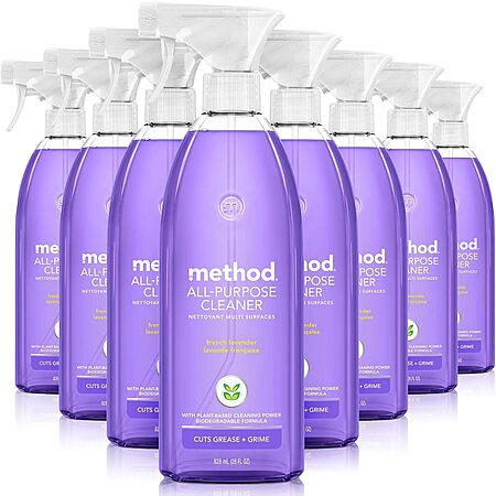 8-Pk 28-Oz Method All Purpose Cleaner Spray (French Lavender) $20.15 w/ S&S