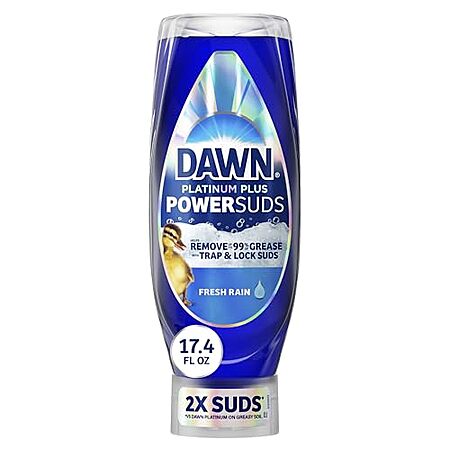 17.4-Oz Dawn Platinum Plus PowerSuds Liquid Dish Soap (Fresh Rain) $2.70 w/ S&S