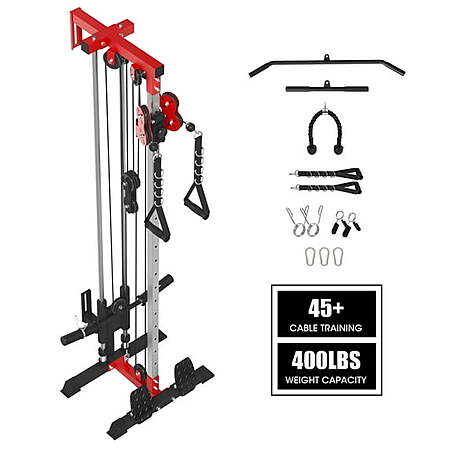Mikolo Wall Mounted Cable Crossover Lat Pull Down Machine $176 + Free S&H