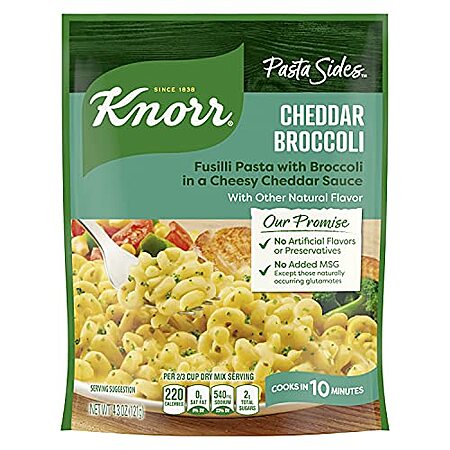Select Accounts: 4.3-Oz Knorr Pasta Sides Cheddar Broccoli Fusilli $0.60 w/ S&S