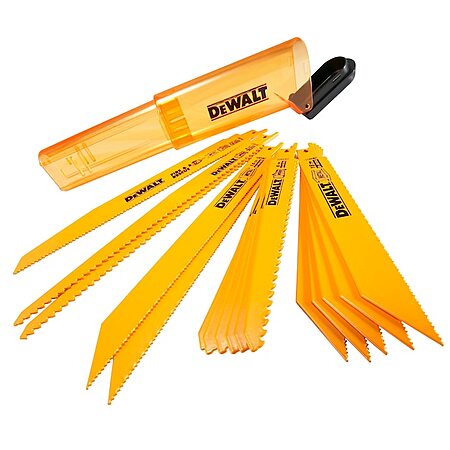 16-Pk DeWALT ToughCase Bi-metal Wood/Metal Reciprocating Saw Blade Set $18 w/ Subscription + Free S&H