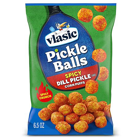 6.5-oz Vlasic Pickle Balls Spicy Dill Pickle Corn Puffs $2.75 w/ S&S