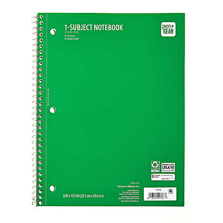 70-Sheet Pen+Gear 1 Subject Notebooks (Various) $0.35