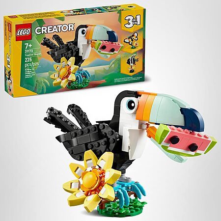 225-Piece LEGO Creator 3 in 1 Wild Animals Tropical Toucan (31173) $9.99 + Free Shipping w/ Prime or on $35+