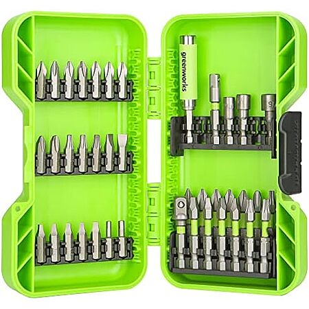 Greenworks 40-Piece Impact-Rated Hex Shank Screwdriver Bit Driving Set $6.99 + Free Shipping w/ Prime or on $35+